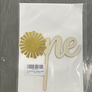 Sun Cake Topper - Yellow